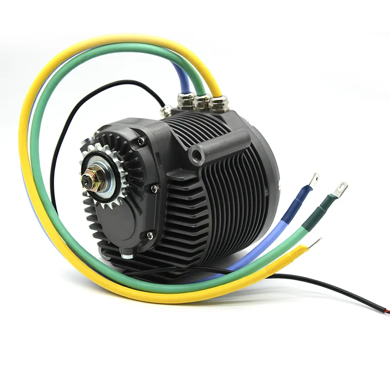 High Quality 12000w 72v Electric Bike Conversion Kit Mid Drive Motor With Waterproof Cables