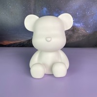 Figurine blanche en gros Statues Fluide Violent Bear Verser Painting Figure avec tirelire