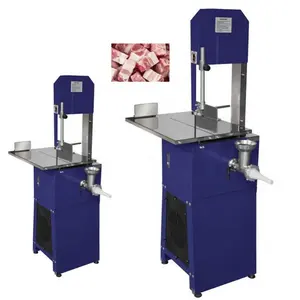 Commercial Automatic Kitchen Equipment Butcher Table Top Electric Cow Beef Frozen Meat And Bone Band Saw Cutter Cutting Machine