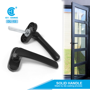 KEYI METAL DL-13 Aanpasbare Aluminium Deurgreep Zwarte Deur- & Raamgrepen voor Schuifdeuren - Product Image 1