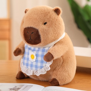 Mignon Capybara Cub poupée en peluche bavoir cochon d'inde poupée enfants oreiller poupée de chiffon - Product Image 6