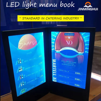 Menu LED Personnalisé A4 A5 pour KTV, Bar, Cinéma, Restaurant Occidental – Faible Consommation, Haute Luminosité, Large Champ de Vision, Fabriqué en Papier