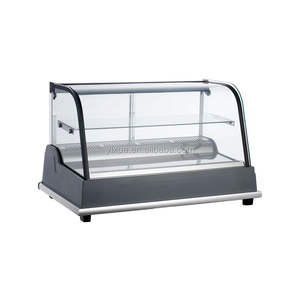 Vitrina <span class=keywords><strong>de</strong></span> <span class=keywords><strong>Vidrio</strong></span> Curvo vertical para repostería, refrigerador, mesa superior, armario para Tartas, congelador - Product Image 6