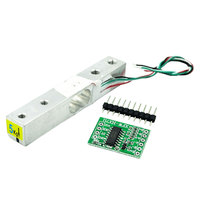 HX711 1KG/5KG/10KG/20KG Sensor de peso de celda de carga Aleación de aluminio Pesaje IC Componentes electrónicos