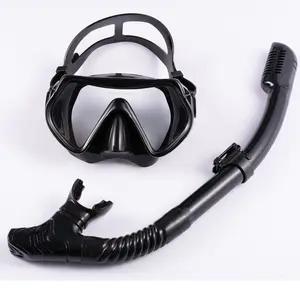 Blast özel şnorkel maske anti-sis gözlük ve yüzme dalış faaliyetleri için ayrılabilir silikon solunum tüpü