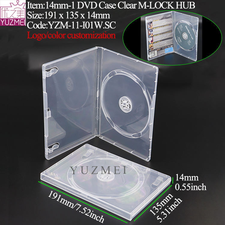 I01:14mm M-LOCK 1-DVD Case Clear