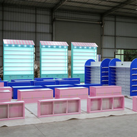 Étagère de présentation pour boutique de cadeaux, présentoir de vente au détail avec éclairage LED, design personnalisé, facile à assembler, étagère de présentation pour boutique, salle d'exposition