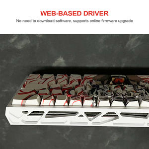 OEM 레드 타이거 PBT 키캡 60% 기계식 게임 키보드 홀 효과 마그네틱 스위치 알루미늄 유선 컴퓨터 RGB 키보드 - Product Image 3