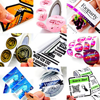 Autocollant en PVC transparent avec logo personnalisé, impression à l'encre blanche pour bouteille, pot, cosmétiques, forme personnalisée, vinyle transparent imperméable