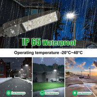 Lampadaire LED intelligent à capteur photocellule pour éclairage extérieur de parking 300W, type Shoebox, étanche IP66
