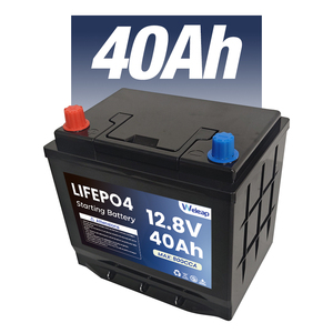 Venta caliente pequeña capacidad de alta potencia CCA 1000 12,8 V Lifepo4 12V 40ah batería de litio de arranque de coche - Product Image 1