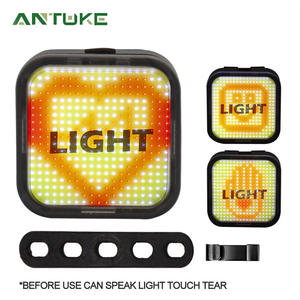 Feu arrière LED créatif pour vélo, avec 4 modes, rechargeable, étanche IPX4, source lumineuse en alliage d'aluminium - Product Image 2