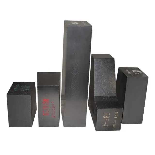 Brique de carbone de magnésie MgO C brique briques réfractaires prix convertisseur/louche