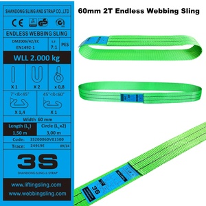 <span class=keywords><strong>Eslinga</strong></span> de Cinta de Poliéster <span class=keywords><strong>Sin</strong></span> <span class=keywords><strong>Fin</strong></span> de 7:1, 60 mm, 2T, <span class=keywords><strong>Eslinga</strong></span> Unidireccional con Certificado TUV GS CE, ISO9001 para Elevación <span class=keywords><strong>Tubular</strong></span> - Product Image 3