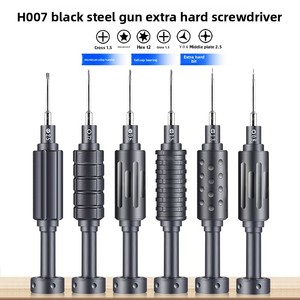 Mini <span class=keywords><strong>Destornillador</strong></span> Magnético Ultra Resistente H007 para Reparación de Android/<span class=keywords><strong>iPhone</strong></span>, Herramienta de Desmontaje de Aleación con Puntas Phillips/Plana/Torx/Hexagonales - Product Image 1