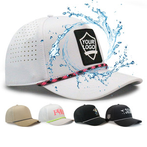 Custom Hydro Hat Water Proof Mesh Laser Cut Casquette Sport 5 Panel Gorras Club Golf Baseball <strong>Cap</strong> Hat <strong>for</strong> <strong>Men</strong> - Product Image 1