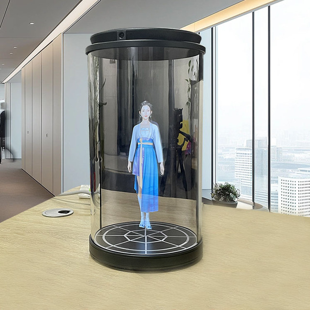 3d Holographic Projector AI Lcd Screen Hologram Projector Advertising Box Holobox 3d Hologram 3d Holographic Display Holotube