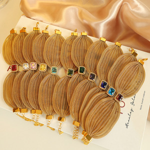 Bracelet nœud papillon en alliage de zinc avec incrustation de pierres, bijoux de fête pour femme - Product Image 3