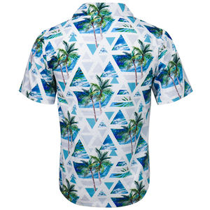 <span class=keywords><strong>Vendita</strong></span> calda di moda Hawaii vacanza estiva in poliestere manica corta gratuita personalizzato sublimazione con LOGO stampato con palma camicie hawaiane - Product Image 4