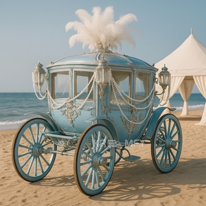 En Oferta: Carruaje Eléctrico Dorado para Bodas Reales y Transporte Especial - Product Image 6