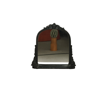 Espejo de Escritorio con Marco de Madera Estilo Art Deco, Espejo de Maquillaje con Soporte para Decoración del Hogar, Color Negro, Venta al por Mayor Disponible - Product Image 1