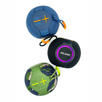 H69 Enceinte Bluetooth Portable Ronde 10W avec Lumière LED RGB, Stéréo, Basses Puissantes, Sans Fil, Mini Enceinte d'Extérieur, Prise en Charge OEM, Carte TF