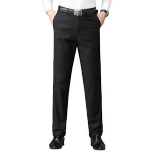Fornitura diretta in fabbrica di <span class=keywords><strong>pantaloni</strong></span> da uomo classici da uomo in abiti elastici di grandi dimensioni personalizzati per matrimoni o occasioni di lavoro - Product Image 4
