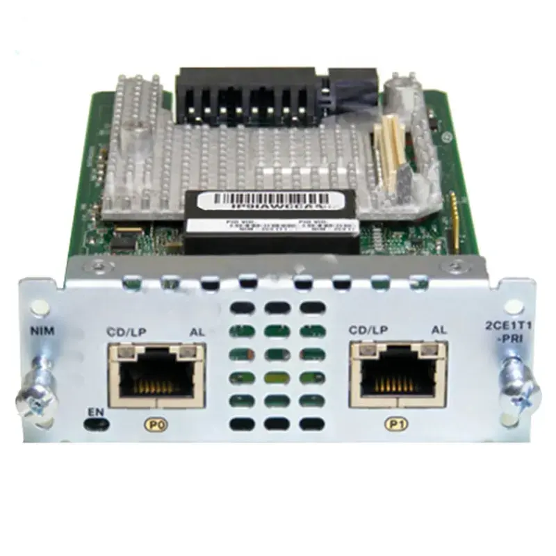 ISR 4000 सीरीज राउटर नेटवर्क इंटरफेस मॉड्यूल NIM-2CE1T1-PRI