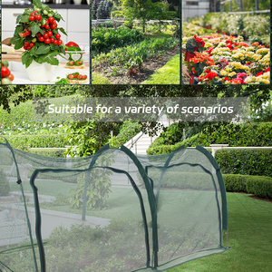 Flexible Net <strong>Grow</strong> <strong>Tunnel</strong> - Garden Greenhouse Mesh Cover <strong>Grow</strong> House Cloche for Protecting Fruit Vegetables Plants Cultivation - Product Image 5