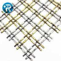 Grilles décoratives en maille tissée en bronze antique, tissage simple, durables, anti-corrosion, pour plafonds, armoires, inserts