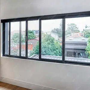 Schiebefenster aus Aluminium legierung Glasfenster für Haus