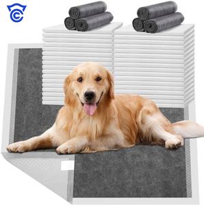 En gros, Alèses d'apprentissage jetables pour chiots en coton doux, Alèses absorbantes universelles au charbon pour l'entraînement des chiens - Product Image 1