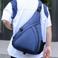 Sac de poitrine décontracté à fermeture éclair, nouveau, couleur unie, grande capacité, pour le cyclisme, les activités de plein air, les trajets quotidiens, les voyages, bandoulière pour homme