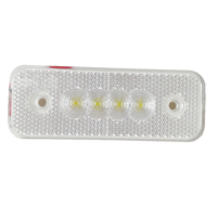 DC12/24V IP67 LED marqueur lampe R10 R148 R149 remorque lumière ambre/blanc couleur 0.5W * 4 pièces nouvelle condition camion lumière système KF-407