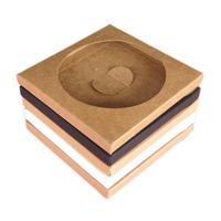 Coaster Paper Box Hexagon Kraft Paper Packing Case Round Ceramic Cosmetic Tio 2 White Kraft Paper Bag any Shape Accept 500pcs