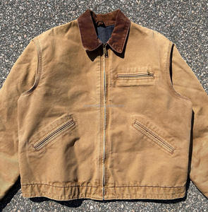 Manufacturer Custom Vintage Denim Winter Worker Carpenter Detroit Canvas Mechanic Trucker <strong>Work</strong> Wear <strong>Jackets</strong> for Men - Product Image 6