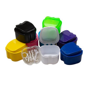 Estuche para Dentaduras Postizas en Forma de Manzana para Aparatos de Ortodoncia Dental, Retenedor y Retirador de Brackets, Estuche para Cepillo, Bolsa para Instrumentos, Estuche de Almacenamiento - Product Image 1