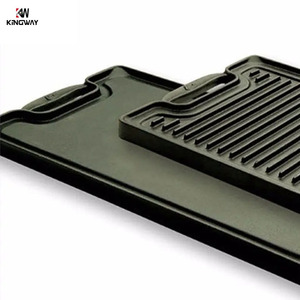 Chất lượng tốt 32cm không dính kim loại lành mạnh gang nướng vỉ nướng chảo - Product Image 5