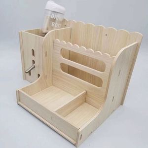 Comedero y Bebedero Multifuncional de Madera para Mascotas, para Conejos, Chinchillas, Cobayas y Hámsters - Product Image 2