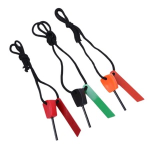 Fire Starter Magnesium Rod Waterproof Outdoor Survival Tool For Camping Hiking Approx 62mm Red Black Orange - Product Image 5