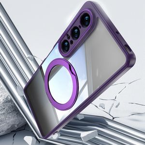 เคสโทรศัพท์ป้องกันใสหรูหราพร้อมที่ยึดขาตั้งเคสฝาหลังแม่เหล็กสำหรับ Sony <span class=keywords><strong>Xperia</strong></span> 1 Vii 1VII - Product Image 2