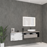 Panneau mural moderne en PVC imperméable, ignifuge et résistant à l'humidité, garantie 3 ans, décoration pour maison, salle de bain, hôtel