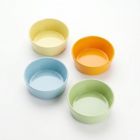 Bol en céramique Macaron, glaçure lisse, facile à nettoyer, résistant à la chaleur, sans plomb, 18,5 cm, compatible micro-ondes pour chats et chiens, OEM