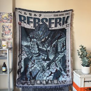 Manta de Picnic de Poliéster con Diseño Personalizado de Anime, Tejido Jacquard, para las Cuatro Estaciones - Product Image 2