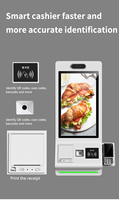 VETO Kiosque de commande en libre-service intérieur Imprimante scanner de code QR Kiosque de paiement tactile 18.5 32 pouces pour restaurants debout au sol