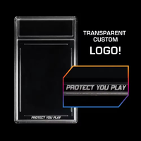 Support de cartes gradées en acrylique transparent personnalisé 35PT avec emplacement pour étiquette, compatible avec les cartes gradées Pokémon CGC/BGS, étui de protection pour cartes.