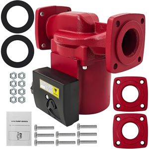 Bomba de Circulación Gaveming 115V 1/2 HP 60Hz de 3 Velocidades para Agua Caliente, de Hierro Fundido con Kit de Montaje - Product Image 3