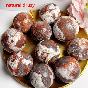 Quả cầu mã não Mexico tự nhiên kiểu Bohemian - Quả cầu mã não Mexico chính hãng được đánh bóng, lý tưởng để trang trí nhà cửa & làm đồ trang sức tự chế - Product Image 2