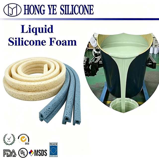HONGYE Brand Silicone Rubber Gasket & Stopper Seal Cutting & Moulding Service From Guangdong
