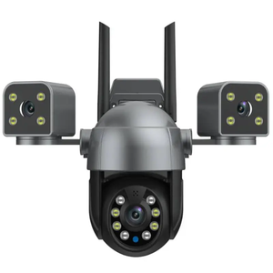 NEW Three Lens 6MP <strong>Motion</strong> <strong>Detection</strong> Night Vision Smart Black Outdoor Waterproof Ptz Cctv Home Security Wireless <strong>Wifi</strong> <strong>Ip</strong> <strong>Camera</strong> - Product Image 1